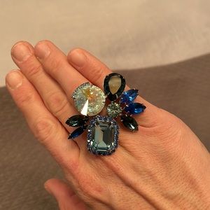 Authentic Joomi Lim blue stone ring